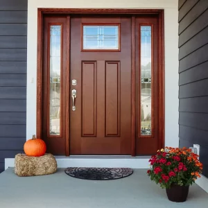 walnut exterior door